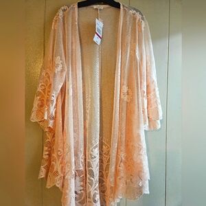 Eyeshadow Buff Pink Kimono - Size XL - NWT